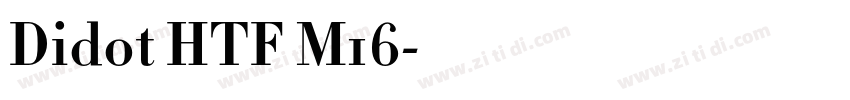 Didot HTF M16字体转换